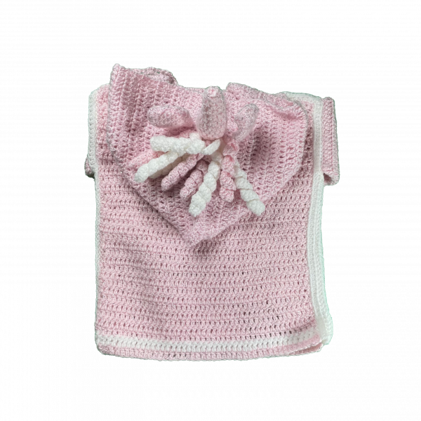 Handmade crocheted unicorn hoodie for 1 - 2 years old. Made to an original design by Lisa. - Image 2